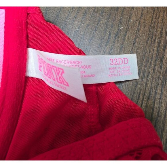 Red Lace Push-Up Bra With Halter Neck Design - Feminine & Stylish Intimates For - Picture 13 of 13